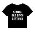 Copy of Copy of Angel Face Dark Mind Baby Tee — Women's Graphic Crop Top