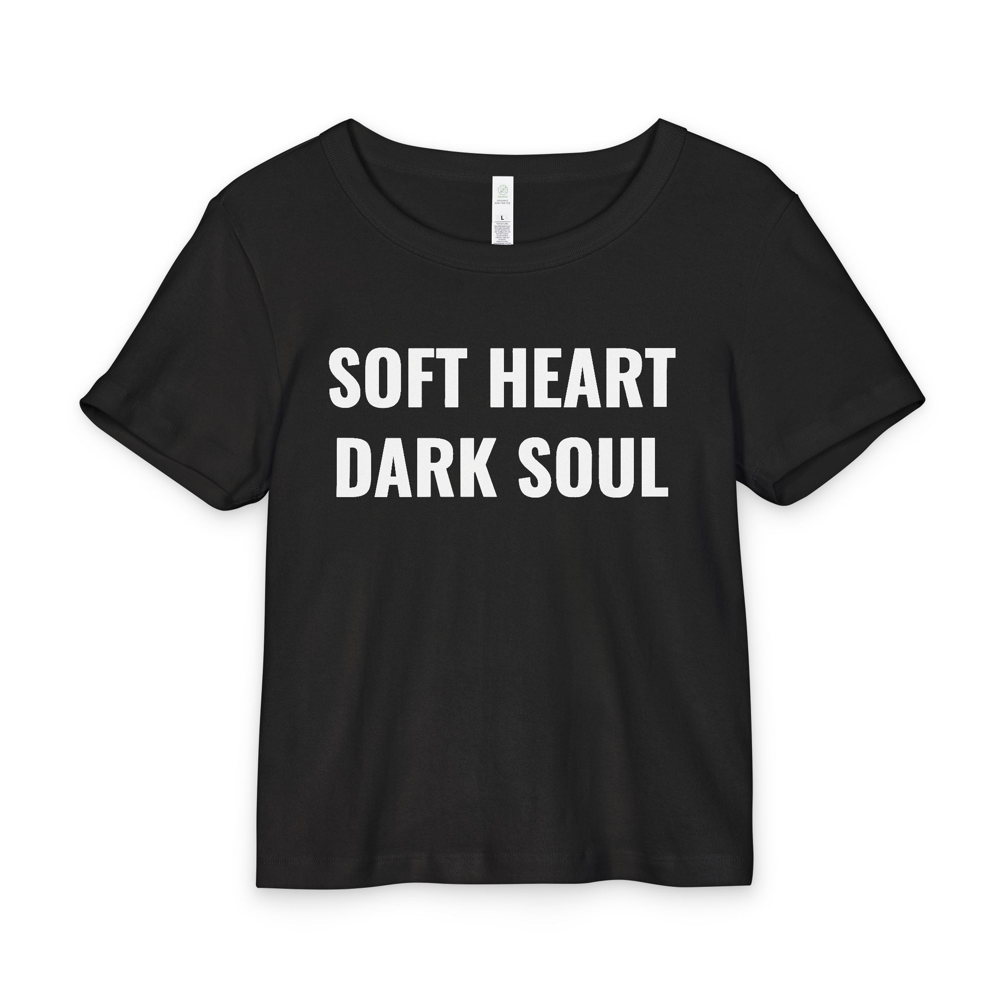 SOFT HEART DARK SOUL RIB TEE